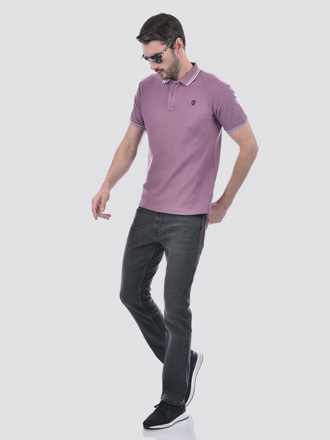 Numero Uno Men Mauve Polo T-Shirt